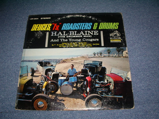 画像1: HAL BLAINE - DEUCES,"T'S" ROADSTERS & DRUMS ( VG+ / Ex  ) / 1963 US ORIGINAL Stereo  LP 