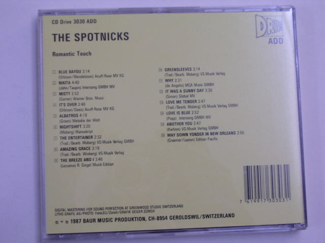 画像: THE SPOTNICKS - THE SPOTNICKS / 1987  SWITZERLAND USED CD