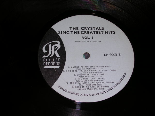 画像: THE CRYSTALS - SING THEB GREATEST HITS / 1963 US ORIGINAL BLUE LABEL MONO LP 