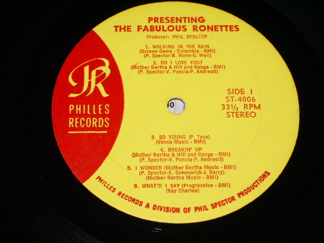 画像: RONETTES -  ...PRESENTING THE FABULOUS RONETTES  / 1964 US Original  STEREO LP 