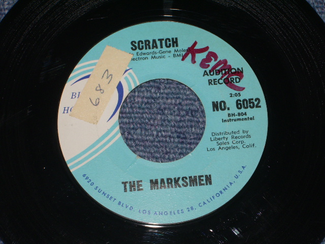 画像: THE MARKSMEN ( NOKIE EDWARDS & DON WILSON? of  THE VENTURES ) - NIGHT RUN ( BLACK PRINTING / Matrix # BH-803 (1)▲39951 /BH-804 (1)▲39951-X ) / 1960 US ORIGINAL PROMO 7"45's Single