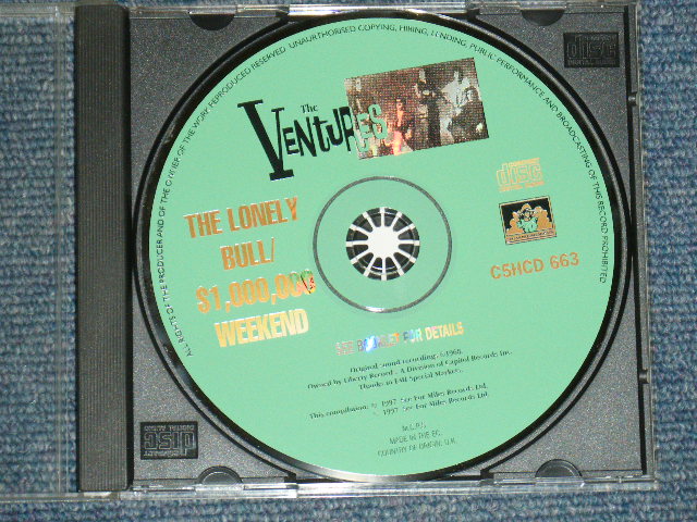 画像: THE VENTURES -  THE LONELY BULL + $1,000,000 WEEKEND  ( 2 in 1 )/ 1997  UK& EU Used  CD 