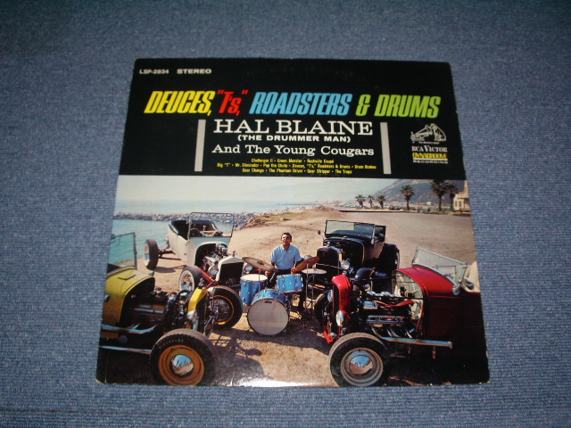 画像1: HAL BLAINE - DEUCES,"T'S" ROADSTERS & DRUMS ( Exx,Ex+ / Ex+++ ) / 1963 US ORIGINAL Stereo  LP 