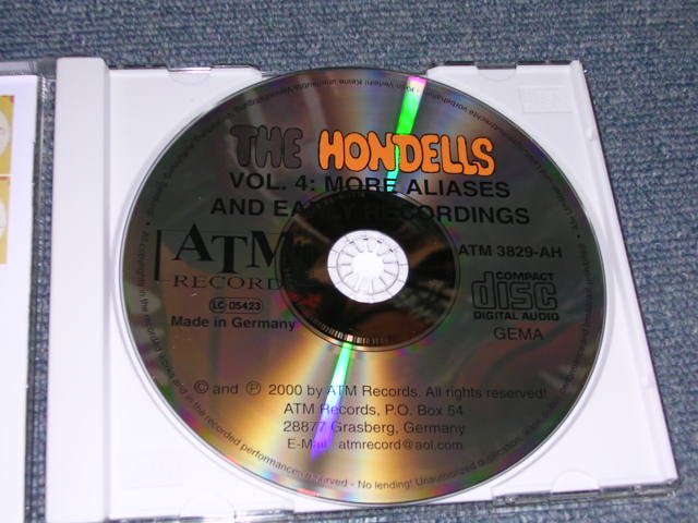 画像: THE HONDELLS - VOL.4 1965-1970  MORE ALIASES AND EARLY RECORDINGS  / 2000 GERMAN Brand New CD 