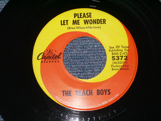 画像: THE BEACH BOYS - DO YOU WANNA DANCE?  ( STRAIGHT-CUT Cover Ex++/Ex++ ) / 1965 US ORIGINAL 7" SINGLE With PICTURE SLEEVE 