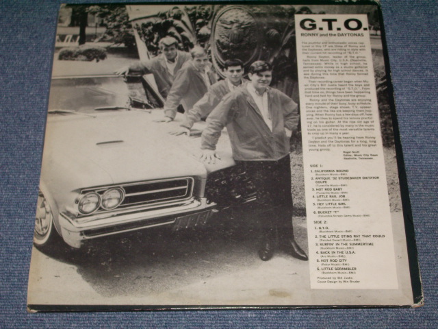 画像: RONNY AND THE DAYTONAS - G.T.O. ( VG++/Ex )  / 1964 US ORIGINAL  MONO LP 