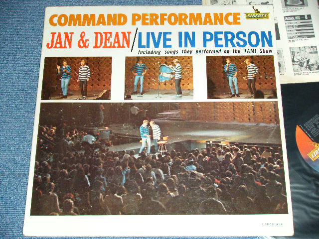 画像1: JAN & DEAN - COMMAND PERFORMANCE : LIVE IN PERSON  ( Ex+/Ex++ )  / 1965 US ORIGINAL MONO   LP 
