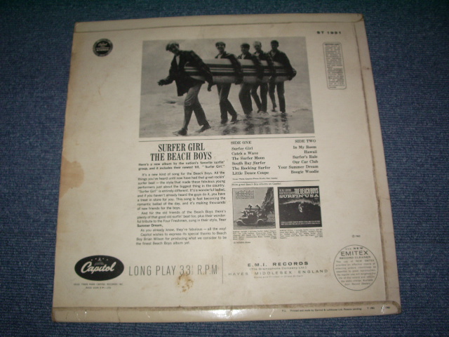 画像: The BEACH BOYS - SURFER GIRL  / 1963 UK ORIGINAL STEREO LP