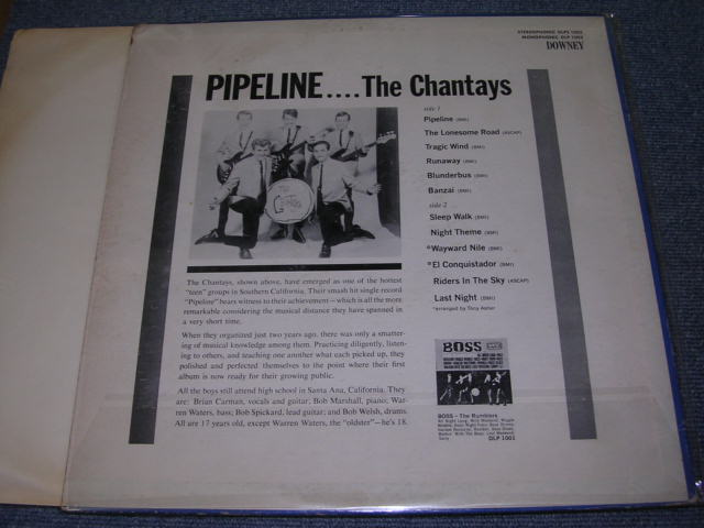画像: THE CHANTAYS - PIPELINE ( Ex/Ex )  / 1963 US ORIGINAL STEREO LP 