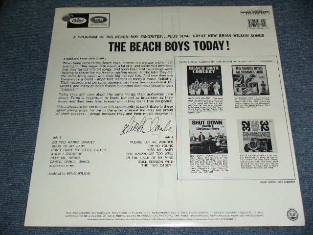 画像: The BEACH BOYS - THE BEACH BOYS TODAY / 1994  US REISSUE PROMO BB HOLE Brand New SEALED LP 