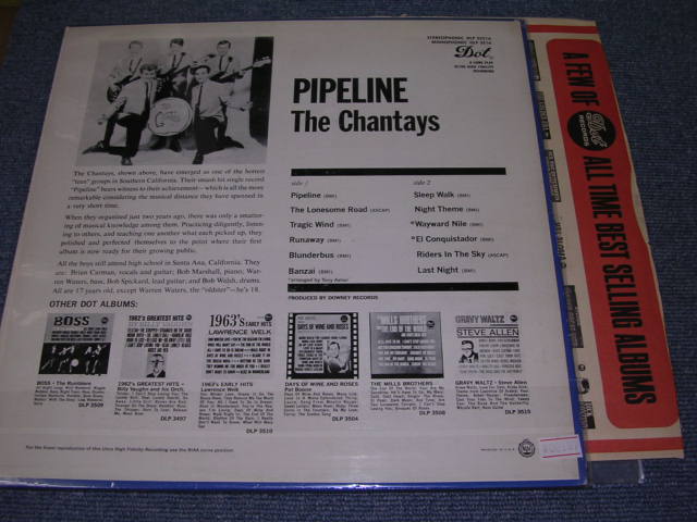 画像: THE CHANTAYS - PIPELINE ( Ex+++/MINT- )  / 1963 US AMERICA ORIGINAL "1st Press on STEREO Version" Used LP 