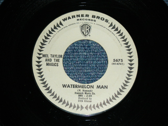 画像: MEL TAYLOR of The VENTURES -  A)SKOKIAAN  B)WATERMELON MAN  ( Ex++/Ex++ ) / 1965  US ORIGINAL White Label Promo 7"SINGLE