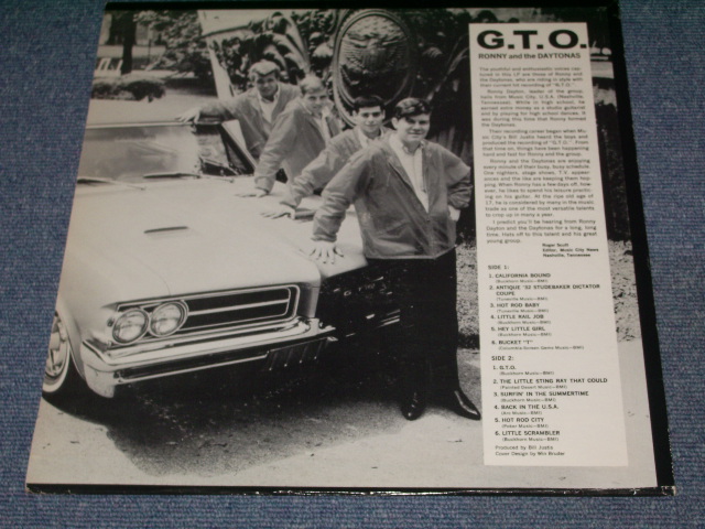 画像: RONNY AND THE DAYTONAS - G.T.O. ( Ex++/MINT- )  / 1964 US ORIGINAL White Label Promo MONO LP 