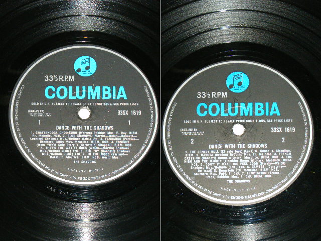 画像: THE SHADOWS - DANCE WITH THE SHADOWS ( Ex++/Ex+++ Looks: Ex++  ) / 1964 UK ORIGINAL "BLUE Columbia " Label MONO LP 