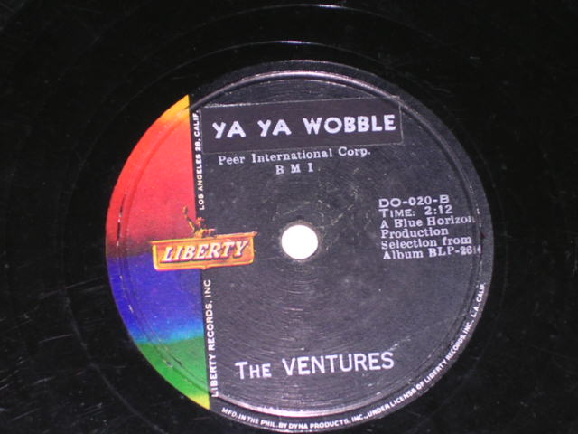 画像: THE VENTURES - RED RIVER ROCK / YA YA WOBBLE / 1960s  PHILLIPPINESORIGINAL 78rpm SP 