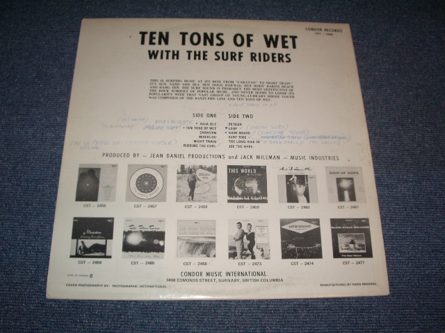 画像: THE SURF RIDERS - TEN TONS OF WET  / Mid  1960s CANADA Only  ORIGINAL STEREO LP 