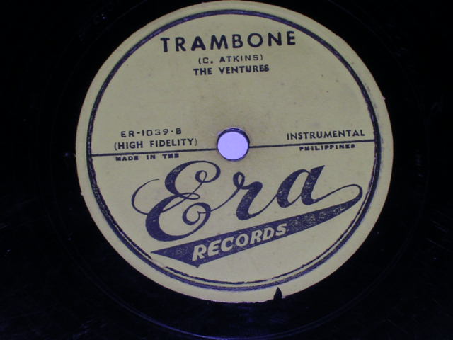 画像: THE VENTURES - RAW-HIDE / TRAMBONE / 1960s  PHILLIPPINESORIGINAL 78rpm SP 