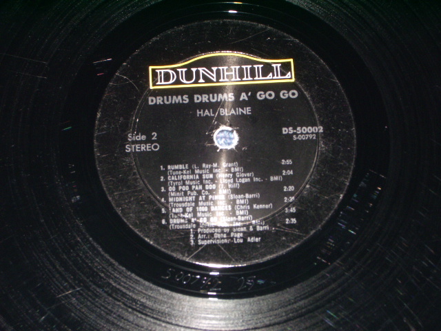 画像: HAL BLAINE - DRUMS! DRUMS! A GO GO  ( Ex+ / Ex+ ) / 1966 US ORIGINAL Stereo  LP 