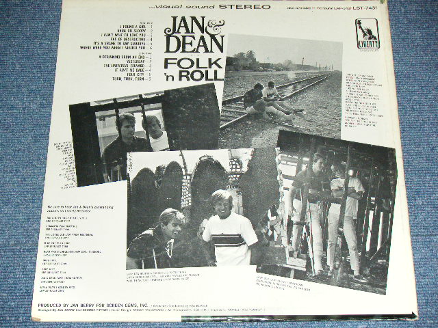 画像: JAN & DEAN - FOLK 'N ROLL ( Ex++/Ex+++ ) / 1965 US ORIGINAL STEREO  LP 