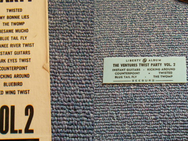 画像: THE VENTURES - TWIST PARTY VOL.2 ( Ex+/Ex++ : With STRIPE ) / 1962 US ORIGINAL 7"EP + PICTURE SLEEVE 