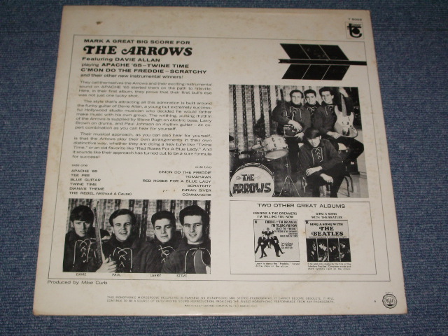 画像: THE ARROWS - APACHE '65 ( Ex++/MINT- : Matrix # F5/F5 ) / 1965 US ORIGINAL MONO LP