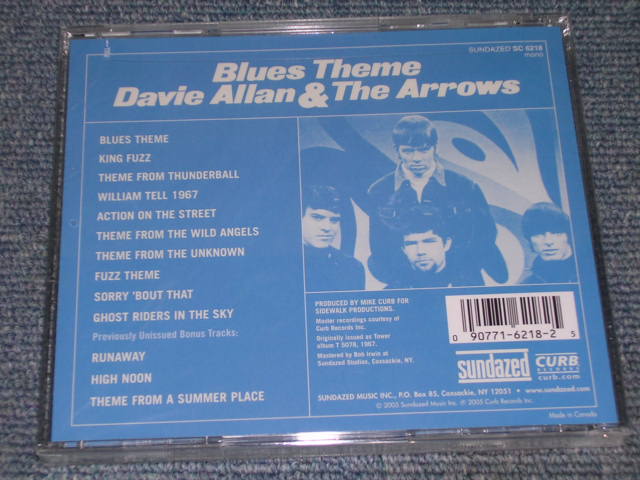 画像: DAVIE ALLAN & THE ARROWS  - BLUES THEME  / 2005 US AMERICA "BRAND NEW SEALED" CD OUT-OF-PRINT now  