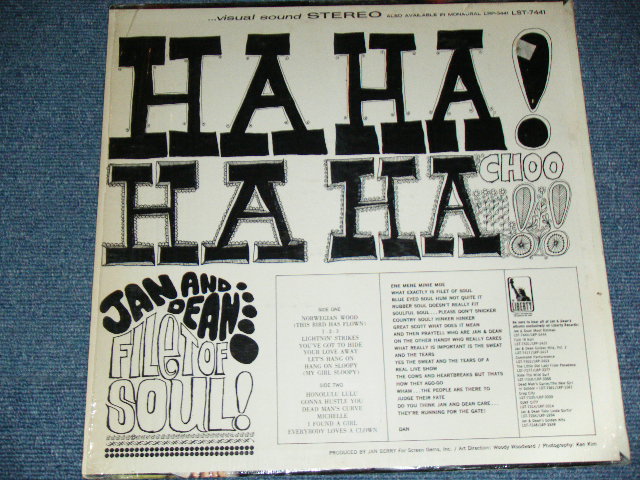 画像: JAN & DEAN - FILET OF SOUL : A "LIVE" ONE  ( Ex++/VG+++) / 1966 US ORIGINAL STEREO  LP 