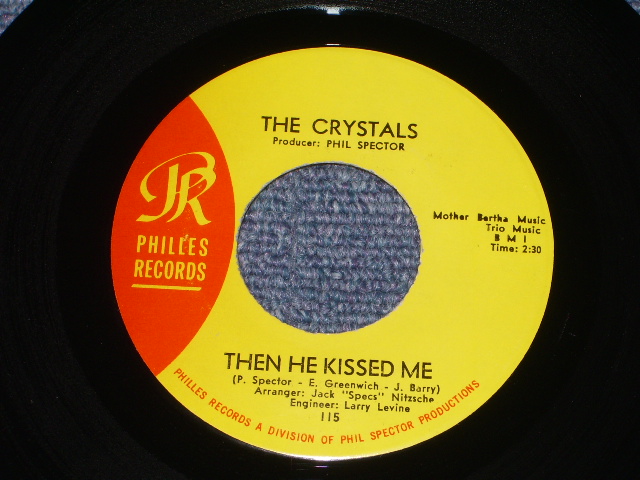画像1: THE CRYSTALS - THEN HE KISSED ME ( MINT-/MINT- ) / 1964 Version US AMERICA  "YELLOW LABEL"  Used 7" SINGLE 