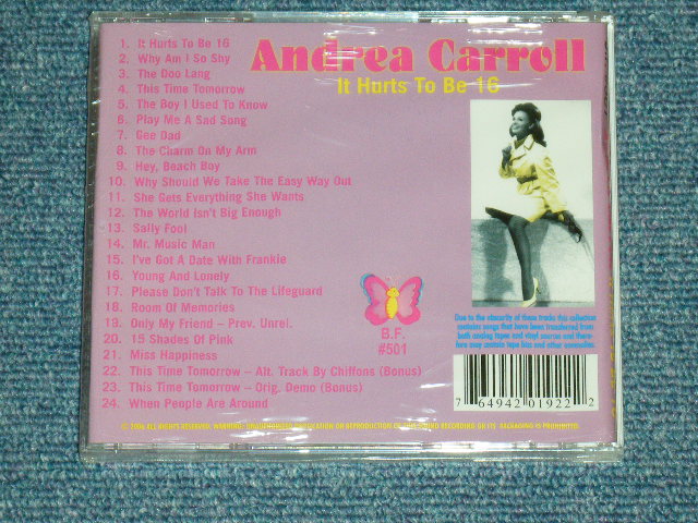 画像: ANDREA CARROLL - IT HURTS TO BE 16 / 2006 EUROPE  ORIGINAL Brand New Sealed CD  
