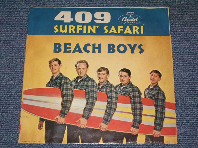 画像: THE BEACH BOYS -  SURFIN' SAFARI  (  NON-GLOSSY PS )/ 1962 US  Original 7"Single  With PICTURE SLEEVE 