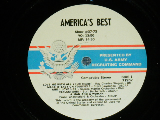 画像: V.A. THE VENTURES - AMERICA'S BEST SHOW #37-73 / 1970'S  US ARMED FORCE RADIO SHOW  LP 