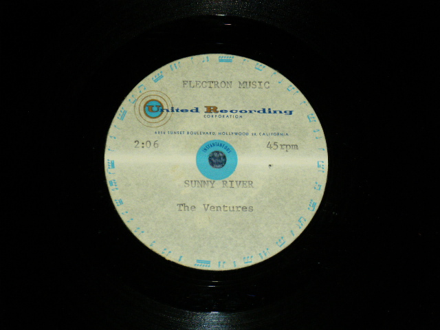 画像1: THE VENTURES  - SUNNY RIVER ( DIFFERENT MIX on ALBUM VERSION ) / US ORIGINAL TEST PRESS : ACETATE  10" Single 