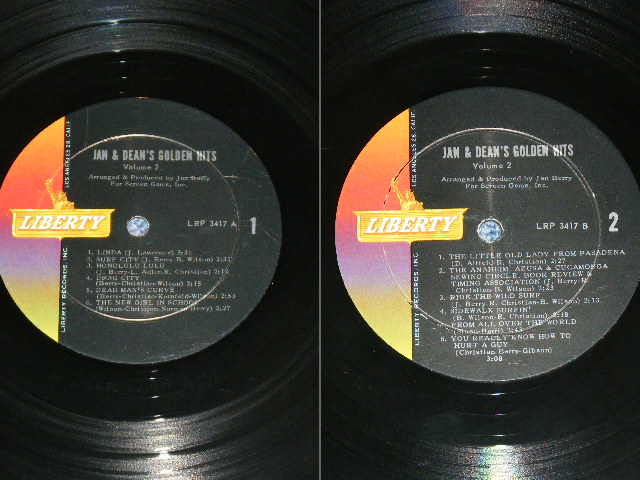 画像: JAN & DEAN -GOLDEN HITS VOL.2 ( Ex+/Ex++)  / 1965 US ORIGINAL MONO  LP 