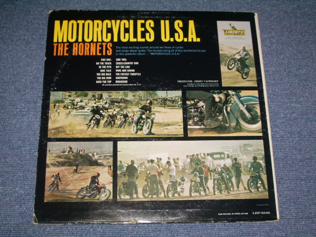 画像: THE HORNETS ( JERRY COLE on GUITAR ) - MOTORCYCLES U.S.A.  ( Ex/Ex++) / 1963 US ORIGINALMono LP 