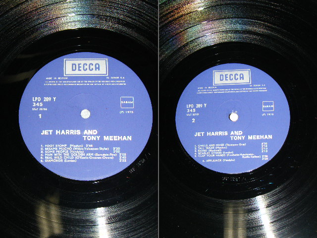 画像: JET HARRIS & TONY MEEHAN  ( of THE SHADOWS ) - JET HARRIS & TONY MEEHAN  / 1970's BELGIUM ORIGINAL Used LP 