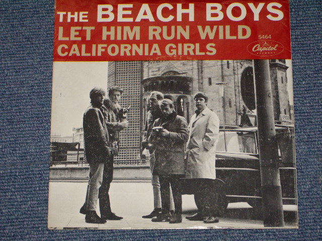 画像: THE BEACH BOYS - CALIFORNIA GIRLS  ( GRAY  LOGO TITLE COVER : STRAIGHT-CUT Cover : MATRIX G4#4/G2 : Ex+/Ex+ ) / 1965 US ORIGINAL 7" SINGLE With PICTURE SLEEVE 