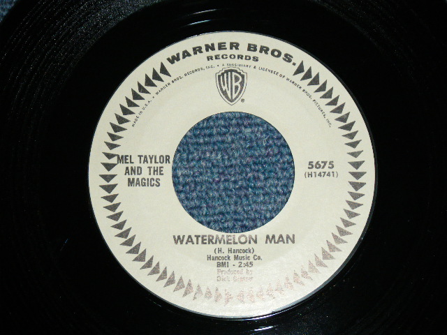 画像: MEL TAYLOR of The VENTURES -  A)SKOKIAAN  B)WATERMELON MAN ( MINT-/ MINT- ) / 1965  US ORIGINAL White Label Promo 7"SINGLE