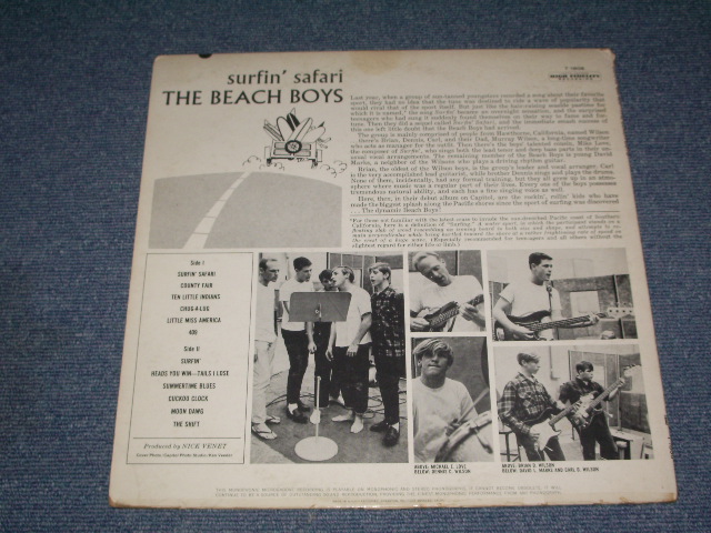 画像: The BEACH BOYS - SURFIN' SAFARI ( Ex+ / Ex+++ MATRIX # A)T1-1-1808-N1#2  / B) T2-1808-D1#3 ) / 1962 US ORIGINAL MONO LP