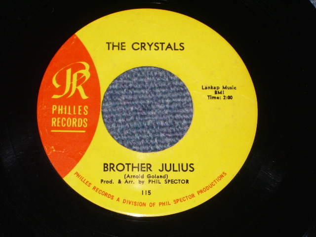 画像: THE CRYSTALS - THEN HE KISSED ME ( Ex+++/Ex+++ ) /  1964 Version US AMERICA  "YELLOW LABEL"  Used 7" SINGLE 