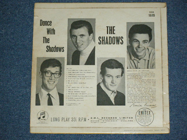 画像: THE SHADOWS - DANCE WITH THE SHADOWS ( Ex-/Ex ) / 1964 UK ORIGINAL "BLUE Columbia " Label MONO LP 
