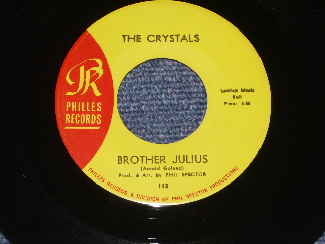 画像: THE CRYSTALS - THEN HE KISSED ME ( Ex+++/Ex+++ STOL ) /  1964 Version US AMERICA  "YELLOW LABEL"  Used 7" SINGLE 