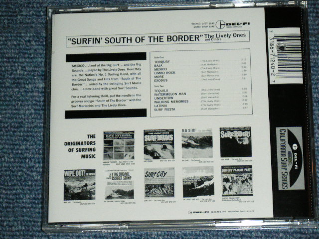 画像: THE LIVELY ONES - SURFIN' SOUTH OF THE BORDER / 1993 US ORIGINAL Brand New BB Hole for CUT OUT CD  