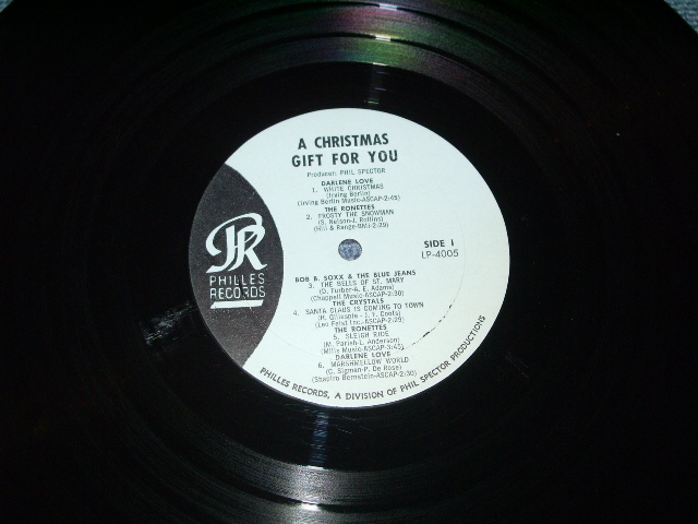 画像:  VA ( CRYSTALS+RONETTES+DARLEN LOVE+More ) - A CHRISTMAS GIFT FOR YOU ( MINT-/MINT- With SHRINK WRAP )  /  1963 US ORIGINAL 1st Press Label BLUE LABEL MONO LP