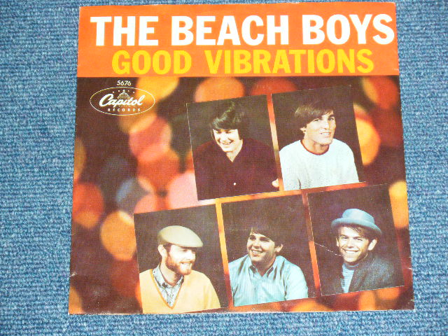 画像: THE BEACH BOYS - A) GOOD VIBRATIONS  B)  LET'S GO AWAY FOR AWHILE  ( MATRIX F1 / G2  : DIE-CUT PS ) / 1966 US AMERICA ORIGINAL Used 7" SINGLE With PICTURE SLEEVE 