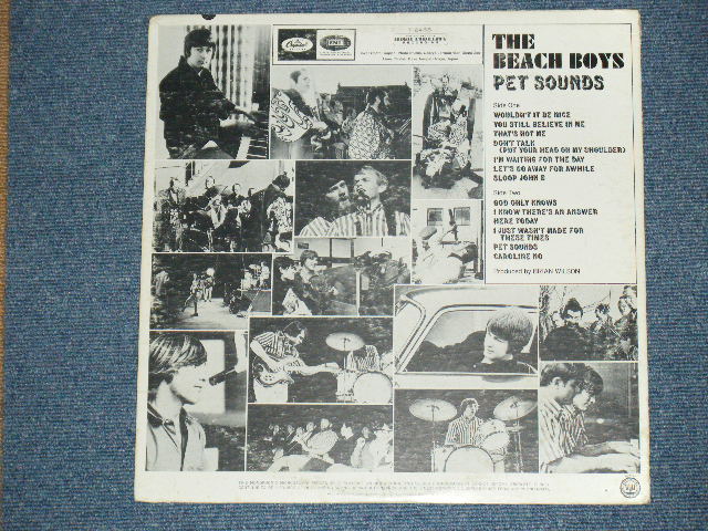画像: THE BEACH BOYS - PET SOUNDS ( T1-2458-F-17/T2-2458-F-21 : Ex/Ex+ ) / 1966 US ORIGINAL Mono LP