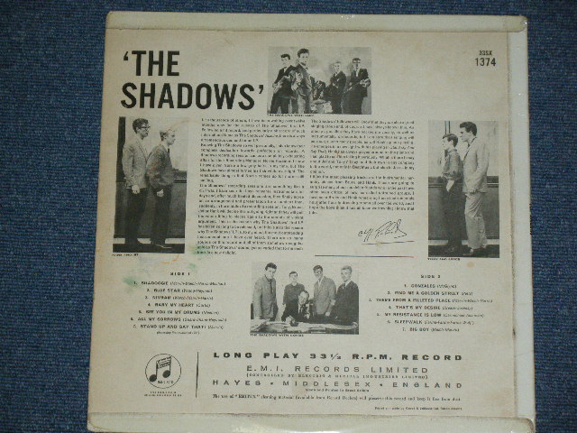 画像: THE SHADOWS - THE SHADOWS ( VG+++.Ex/Ex+++ ) / 1961 UK ORIGINAL "Green With  Gold text " Label MONO LP 