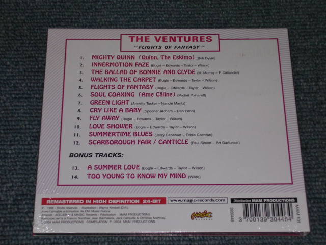 画像: THE VENTURES - FLIGHTS OF FANTASY ( ORIGINAL ALBUM + BONUS )  / 2004 FRENCH DI-GI PACK SEALED  CD