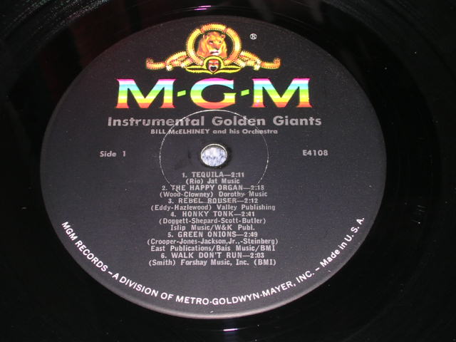 画像: BILL McELHINEY & HIS ORCHESTRA - INSTRUMENTAL GOLDEN GIANTS   / 1963 US ORIGINAL MONO LP 