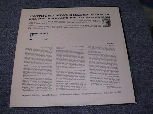 画像: BILL McELHINEY & HIS ORCHESTRA - INSTRUMENTAL GOLDEN GIANTS   / 1963 US ORIGINAL MONO LP 