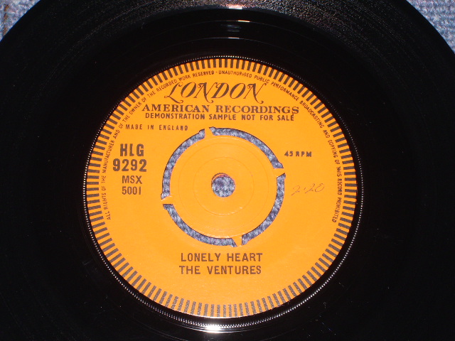 画像: THE VENTURES - RAM-BUNK-SHUSH / 1961 UK ORIGINAL Orange Label Promo 7"45's Single